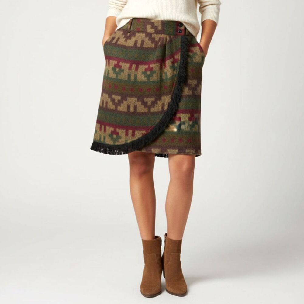 NWT Vintage My Michelle Women's Wool Cut Camel brown Rare Mini Skirt Size M/9